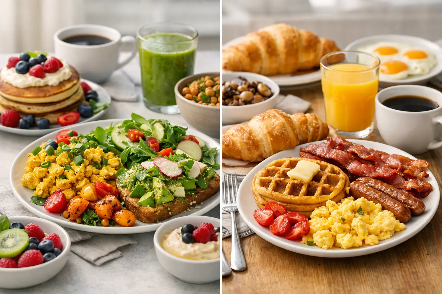 Vegan Brunch vs Traditional Brunch