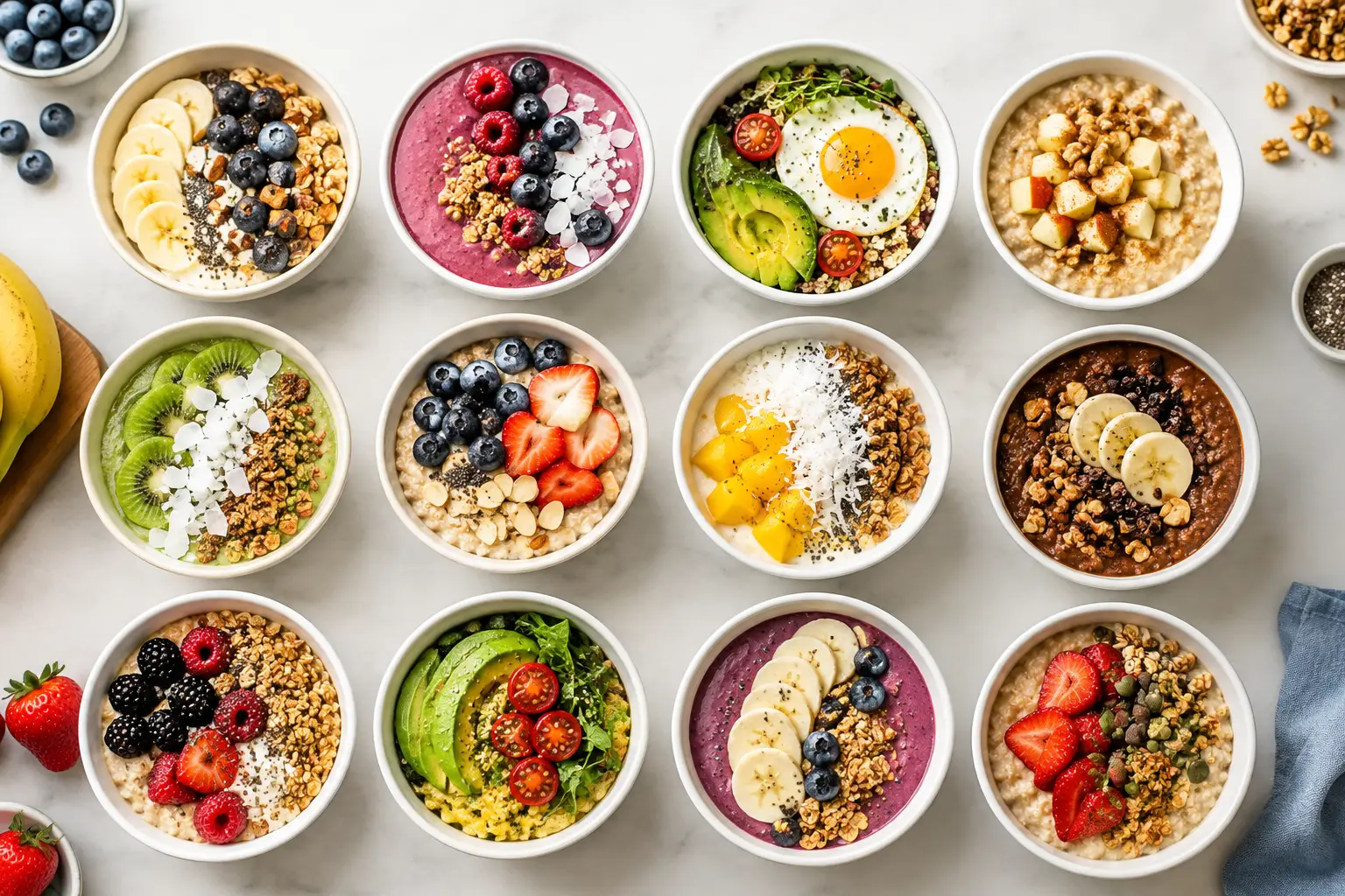 12 Creative Breakfast Bowl Combinations to Try
