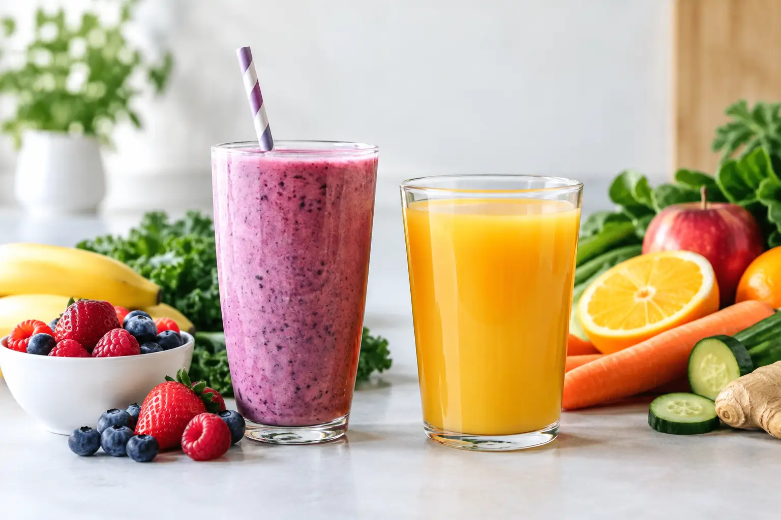 Smoothies Versus Juices: Which Fits Your Day?